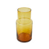 Tube karaf glas amber